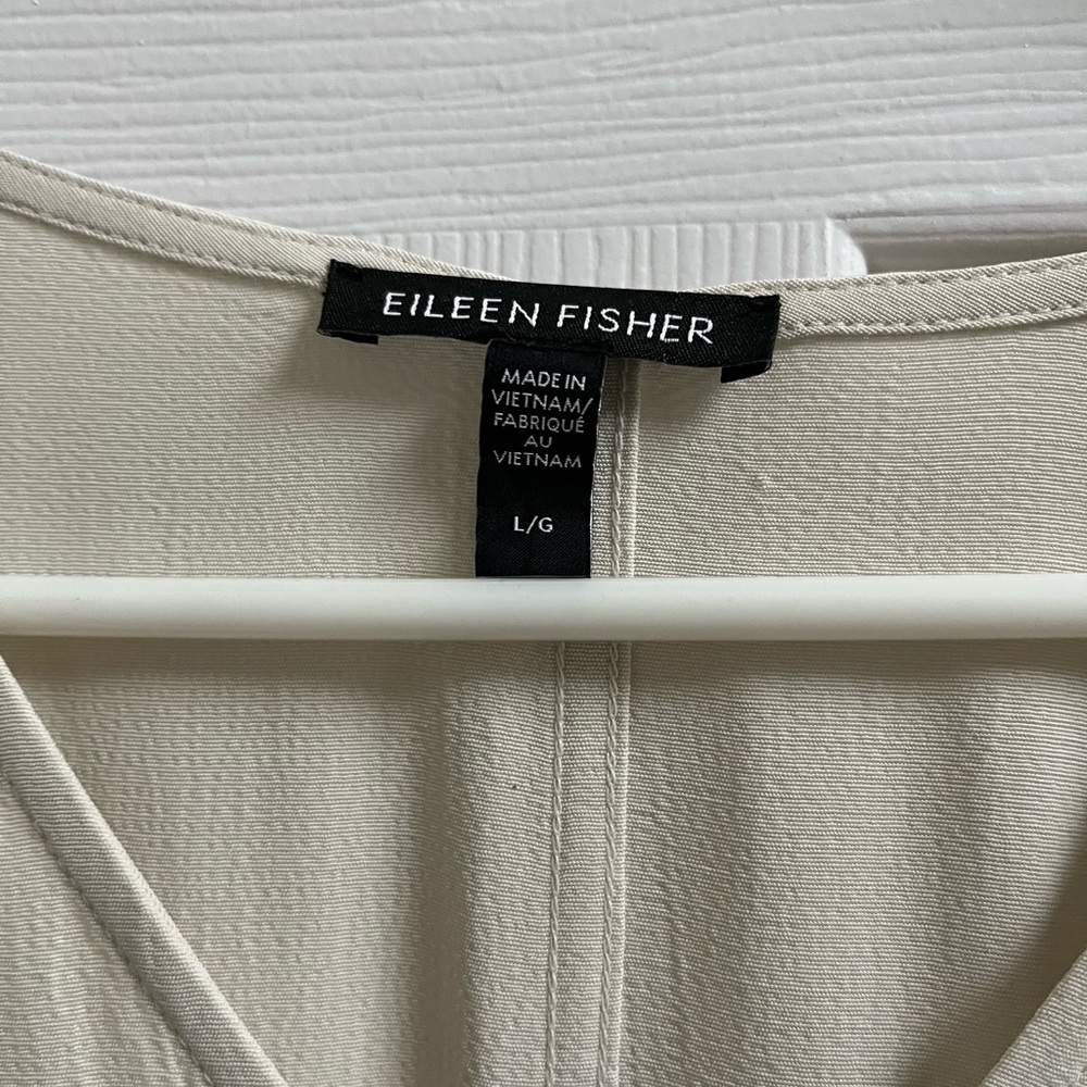 Eileen Fisher Elegant Cream Dress